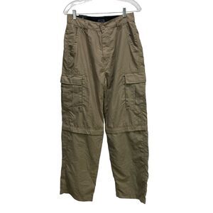 OTB One Tough Brand Cargo Pants Size‎ 18 Skateboard Y2K Zip Off Legs Beige